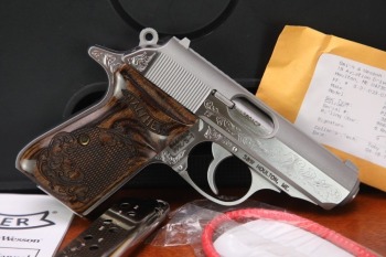 Walther PPK/S Stainless Engraved Double Action Pistol & Box