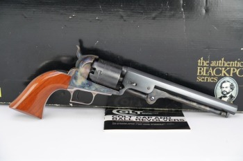 Colt 2nd Generation 1851 Navy Percussion Single Action Revolver & Box