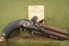 Durs Egg Cased Pair Presentation Over Under Flintlock Pistols - 45