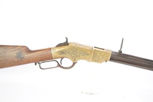 Engraved New Haven Arms Model 1860 Henry Lever Action Rifle, Possible Samuel Hoggson