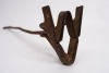 Hand Forged A M / W V Branding Iron, ANTIQUE - 2