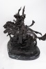 After Frederic Remington "Coming Through The Rye" 30" Bronze Statue - 5