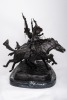 After Frederic Remington "Coming Through The Rye" 30" Bronze Statue - 10