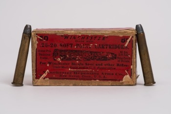 Vintage Ammunition Box of Winchester .25-20 WCF Soft Point