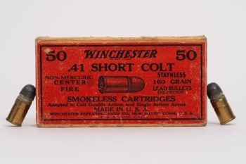 Vintage Winchester .41 Short Colt, Collectible Ammunition