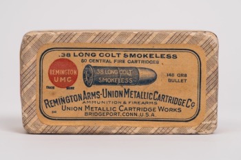 Full Correct Sealed Vintage Ammunition Box Remington Arms-UMC .38 Long Colt.