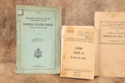 CANFIELD COLLECTION US Army WW1 WW2 1950s Weapons Manuals, M-1917 Rifle, M-1 Carbine, Shotguns - 2