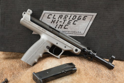 Claridge Family Collection Hi-Tec L-9 L9 Silver 9mm 7.5" Semi-Automatic Pistol 1990-1993