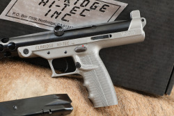 Claridge Family Collection Hi-Tec L-9 L9 Silver 9mm 7.5" Semi-Automatic Pistol 1990-1993 - 7