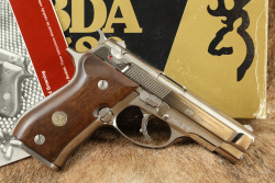 Italian Beretta Browning FN BDA .380 ACP Semi-Automatic Nickel 3 &frac34;&rdquo; 1996 Box