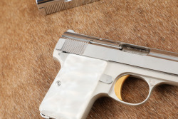 Baby Browning .25 ACP Chrome Semi-Automatic Pistol, MFD 1960s C&R - 5