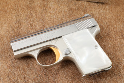 Baby Browning .25 ACP Chrome Semi-Automatic Pistol, MFD 1960s C&R - 7