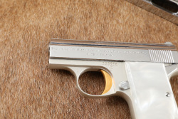 Baby Browning .25 ACP Chrome Semi-Automatic Pistol, MFD 1960s C&R - 8