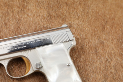 Baby Browning .25 ACP Chrome Semi-Automatic Pistol, MFD 1960s C&R - 9