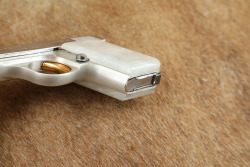 Baby Browning .25 ACP Chrome Semi-Automatic Pistol, MFD 1960s C&R - 12