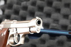 Italian Beretta Model 85 FS Cheetah Nickel .380 3.81" Semi Automatic Pistol, MFD 2009 - 17