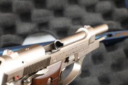 Italian Beretta Model 85 FS Cheetah Nickel .380 3.81" Semi Automatic Pistol, MFD 2009 - 18