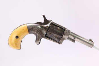 Hopkins & Allen XL No 4 Nickel Finish Spur Trigger Revolver