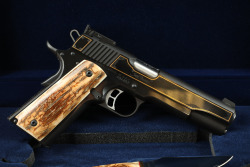Kimber Super America .45 ACP Semi-Automatic Pistol 5&rdquo; Mammoth Ivory Grips, Knife, Display Box 1/200