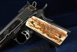 Kimber Super America .45 ACP Semi-Automatic Pistol 5&rdquo; Mammoth Ivory Grips, Knife, Display Box 1/200 - 10