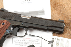 Standard 1911 Deluxe #1 Factory Engraved Blued .45 ACP Semi-Automatic Pistol & Box - 5