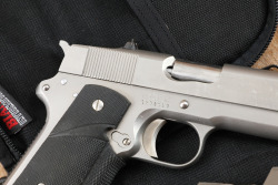 Detonics MK VI Stainless Steel .45 ACP Compact Semi-Auto Pistol, 4 Magazines & Case - 4
