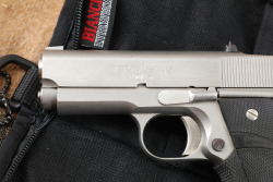 Detonics MK VI Stainless Steel .45 ACP Compact Semi-Auto Pistol, 4 Magazines & Case - 7