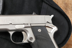 Detonics MK VI Stainless Steel .45 ACP Compact Semi-Auto Pistol, 4 Magazines & Case - 8