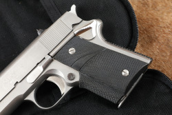 Detonics MK VI Stainless Steel .45 ACP Compact Semi-Auto Pistol, 4 Magazines & Case - 9