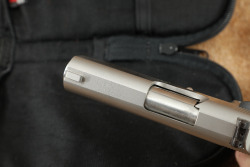 Detonics MK VI Stainless Steel .45 ACP Compact Semi-Auto Pistol, 4 Magazines & Case - 16