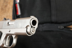 Detonics MK VI Stainless Steel .45 ACP Compact Semi-Auto Pistol, 4 Magazines & Case - 17