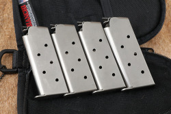 Detonics MK VI Stainless Steel .45 ACP Compact Semi-Auto Pistol, 4 Magazines & Case - 20