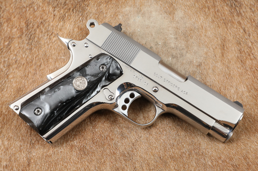 Colt MK IV Series 80 Officers ACP 3 1/2 Bright Stainless .45 ACP