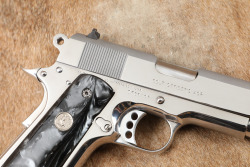 Colt MK IV Series 80 Officers ACP 3 1/2" Bright Stainless .45 ACP Semi-Automatic Pistol, MFD 1989 - 3