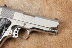 Colt MK IV Series 80 Officers ACP 3 1/2" Bright Stainless .45 ACP Semi-Automatic Pistol, MFD 1989 - 4