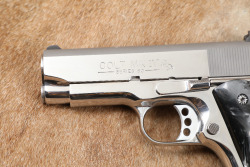 Colt MK IV Series 80 Officers ACP 3 1/2" Bright Stainless .45 ACP Semi-Automatic Pistol, MFD 1989 - 6