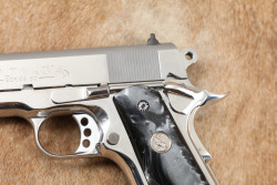 Colt MK IV Series 80 Officers ACP 3 1/2" Bright Stainless .45 ACP Semi-Automatic Pistol, MFD 1989 - 7