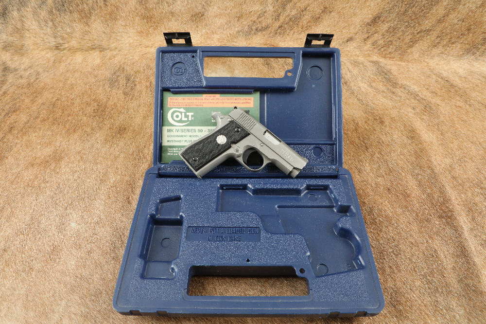 Colt MK IV Series 80 Mustang Plus II .380 Auto 1992 Stainless, Box
