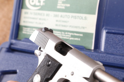 Colt MK IV Series 80 Mustang Plus II .380 Auto 1992 Stainless, Box & Manual 7-Round Magazine - 17
