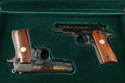 Cased Deluxe Set Colt Government Model .380 Automatic Series 80 First & Second Edition Pistols, 1983