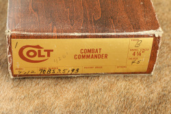 Colt Combat Commander Blue 4 1/2" 1911 .45 ACP Semi-Automatic Pistol & Box, MFD 1974 C&R - 24