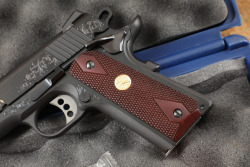 Colt Custom Shop Gold Armory Engraved Government Model .45 ACP 5" National Match Semi Auto Pistol & Box - 28