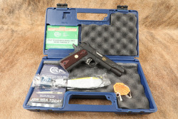 Colt Custom Shop Gold Armory Engraved Government Model .45 ACP 5" National Match Semi Auto Pistol & Box - 45