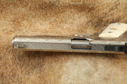 Colt Mark IV Series &lsquo;70 Gold Cup Model 1911 .45 ACP, Nickel, Custom Engraved & Ivory Grips - 16