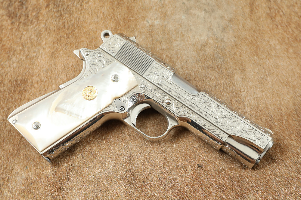 Colt Combat Commander 45 ACP Semi-Automatic Pistol, Nickel