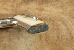 Colt Combat Commander 45 ACP Semi-Automatic Pistol, Nickel Engraved Pearl Grips 1982 - 10