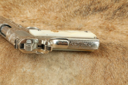 Colt Combat Commander 45 ACP Semi-Automatic Pistol, Nickel Engraved Pearl Grips 1982 - 11