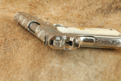 Colt Combat Commander 45 ACP Semi-Automatic Pistol, Nickel Engraved Pearl Grips 1982 - 12