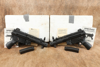 Unfired HK SP89 9mm 4.5? Heckler & Koch Semi-Automatic Pistols Consecutive Serial Numbers, 1993