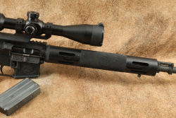 Bushmaster XM15-E2S 20" Semi-Auto Rifle .223 Rem Riton Optics&reg; 1 CONQUER 6-24x50mm Scope - 5